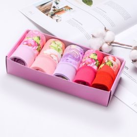 Modal Underwear For Women Mid-waist Cotton (Option: 5 Pieces H Group-XL Plus Size)