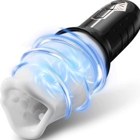 Male Masturbators with 10 Vibrations (Color: White B)