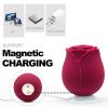 Mini Flower Women USB Charging G Spot Stimulator Quiet Vibrating Waterproof Electric Rose Vibrate Massaging Simulator for Pleasure