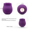 Mini Flower Women USB Charging G Spot Stimulator Quiet Vibrating Waterproof Electric Rose Vibrate Massaging Simulator for Pleasure