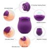 Mini Flower Women USB Charging G Spot Stimulator Quiet Vibrating Waterproof Electric Rose Vibrate Massaging Simulator for Pleasure