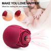 Mini Flower Women USB Charging G Spot Stimulator Quiet Vibrating Waterproof Electric Rose Vibrate Massaging Simulator for Pleasure