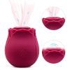 Mini Flower Women USB Charging G Spot Stimulator Quiet Vibrating Waterproof Electric Rose Vibrate Massaging Simulator for Pleasure
