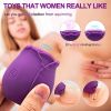 Mini Flower Women USB Charging G Spot Stimulator Quiet Vibrating Waterproof Electric Rose Vibrate Massaging Simulator for Pleasure