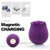 Mini Flower Women USB Charging G Spot Stimulator Quiet Vibrating Waterproof Electric Rose Vibrate Massaging Simulator for Pleasure