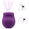 Mini Flower Women USB Charging G Spot Stimulator Quiet Vibrating Waterproof Electric Rose Vibrate Massaging Simulator for Pleasure