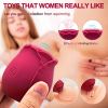 Mini Flower Women USB Charging G Spot Stimulator Quiet Vibrating Waterproof Electric Rose Vibrate Massaging Simulator for Pleasure