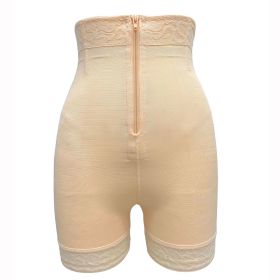 Women's High Waist Shaping Shaping Pants (Option: Skin Color-L)